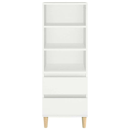 Highboard White 40x36x110 cm Engineered Wood