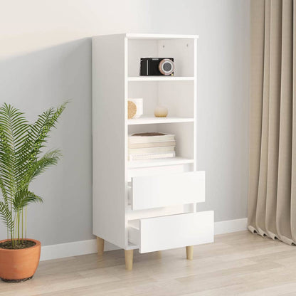 Highboard White 40x36x110 cm Engineered Wood