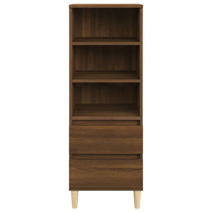 Highboard Brown Oak 40x36x110 cm Engineered Wood