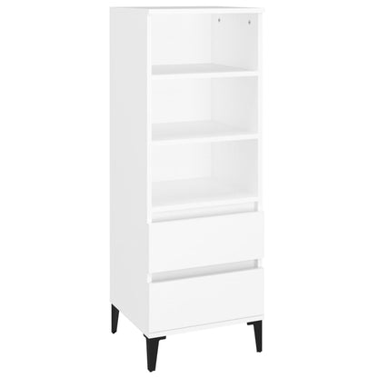 Highboard White 40x36x110 cm Engineered Wood