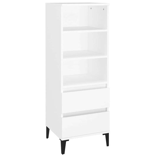 Highboard White 40x36x110 cm Engineered Wood