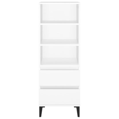 Highboard White 40x36x110 cm Engineered Wood