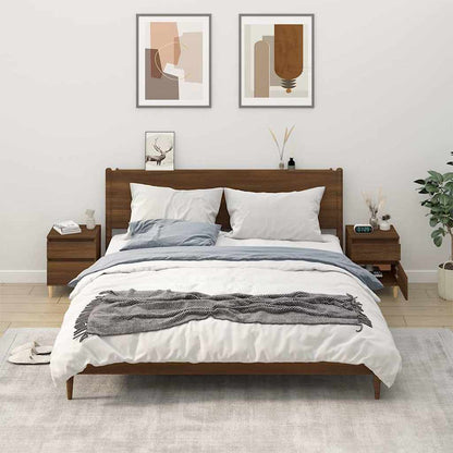 Bedside Cabinets 2 pcs Brown Oak 40x35x50 cm