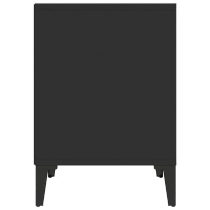 Bedside Cabinet Black 40x35x50 cm