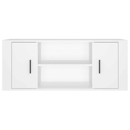 TV Cabinet White 100x35x40 cm Engineered Wood