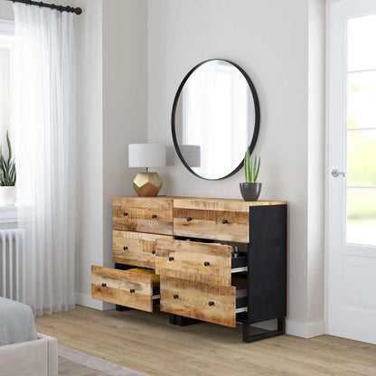 Sideboards 2 pcs 60x33x75 cm Rough Mango Wood