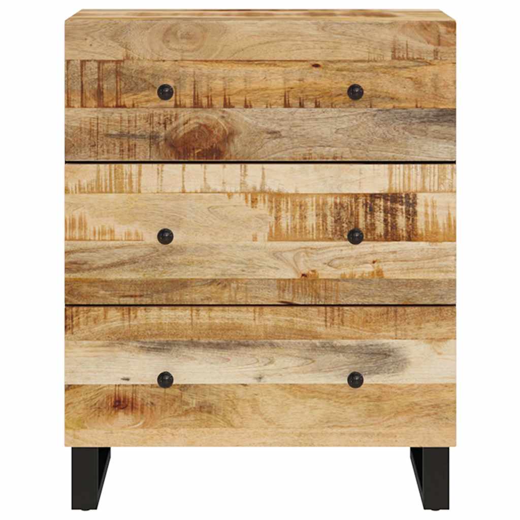 Sideboards 2 pcs 60x33x75 cm Rough Mango Wood