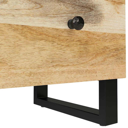 Sideboards 2 pcs 60x33x75 cm Rough Mango Wood