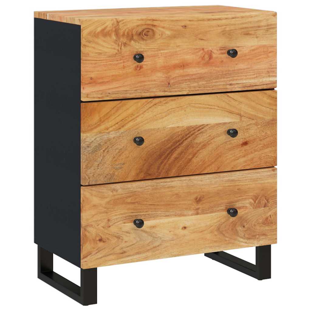 Sideboards 2 pcs 60x33x75 cm Solid Wood Acacia