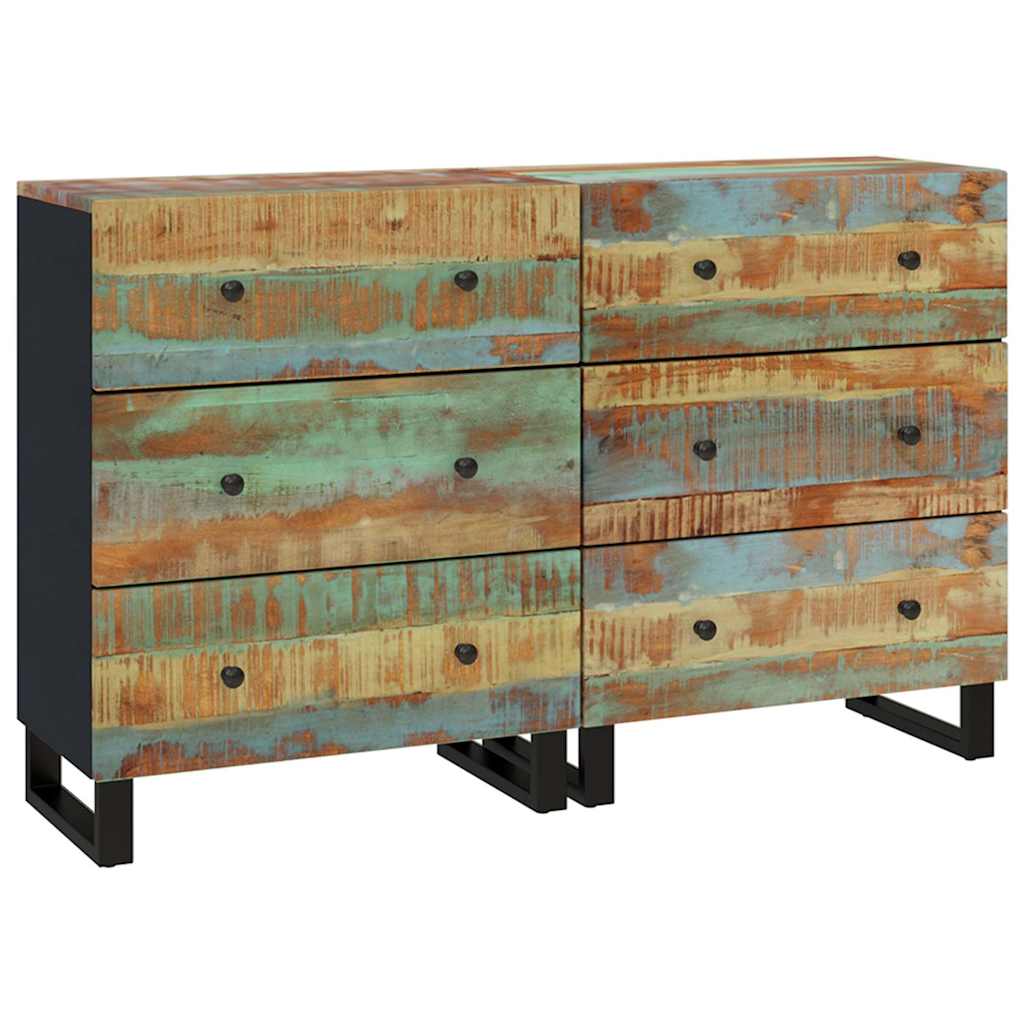 Sideboard | Set of 2 | Multicolour: Blue, Green, Orange