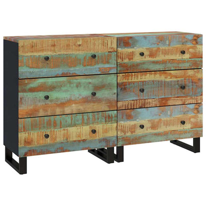Sideboard | Set of 2 | Multicolour: Blue, Green, Orange