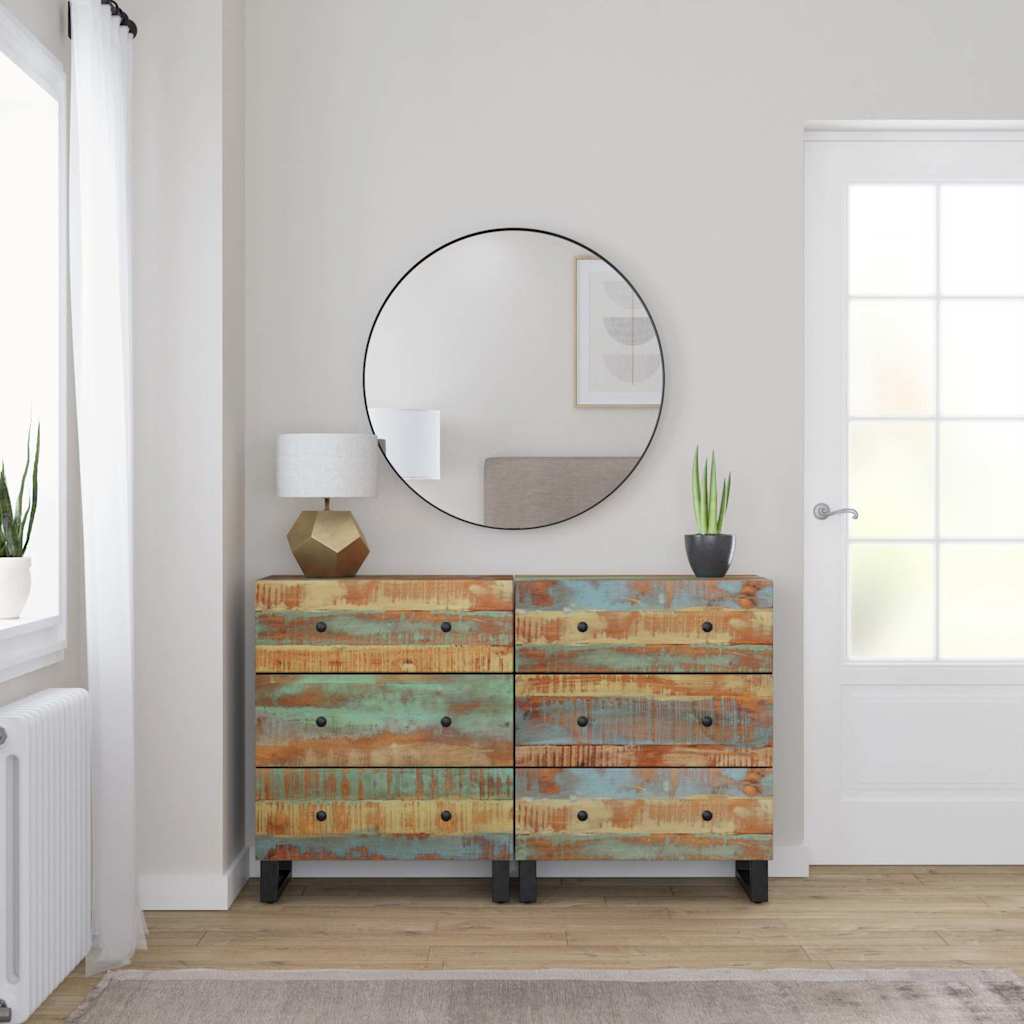 Sideboard | Set of 2 | Multicolour: Blue, Green, Orange
