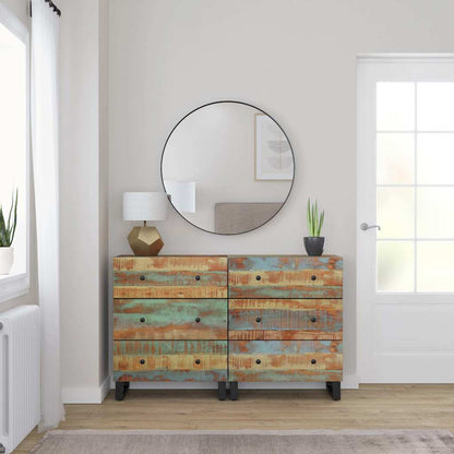 Sideboard | Set of 2 | Multicolour: Blue, Green, Orange