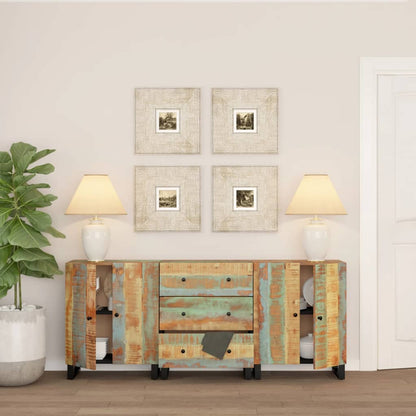 3 Piece Sideboards Solid Wood Reclaimed