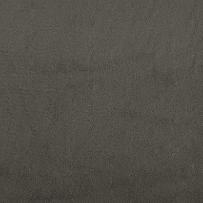 Box Spring Bed Frame Dark Grey Twin Velvet