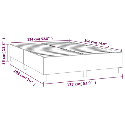Box Spring Bed Frame Dark Grey Velvet (US/AU Only)