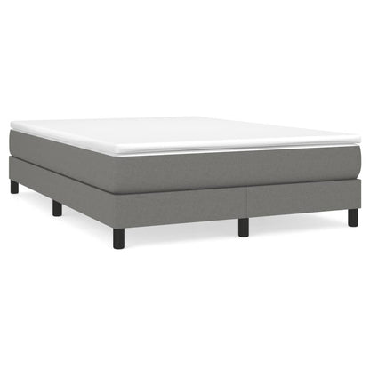 Box Spring Bed Frame Dark Grey Double Fabric (UK/IE/FI/NO only)