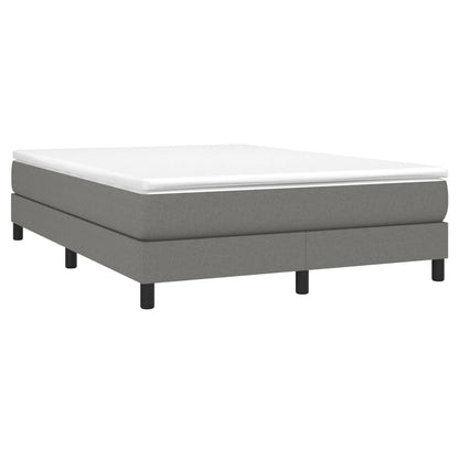 Box Spring Bed Frame Dark Grey Double Fabric (UK/IE/FI/NO only)