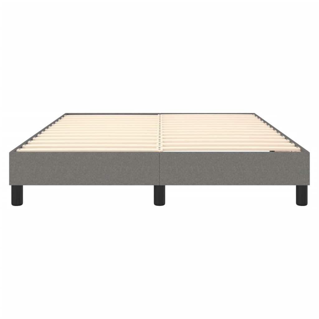 Box Spring Bed Frame Dark Grey Double Fabric (UK/IE/FI/NO only)