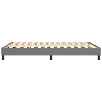 Box Spring Bed Frame Dark Grey Double Fabric (UK/IE/FI/NO only)