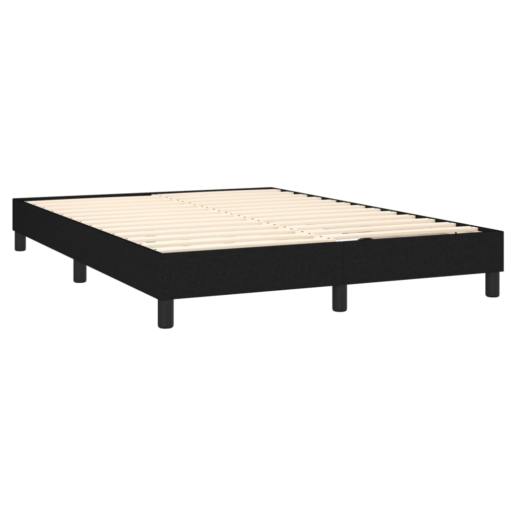 Box Spring Bed Frame Black Double Fabric (UK/IE/FI/NO only)