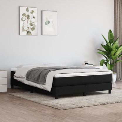 Box Spring Bed Frame Black Double Fabric (UK/IE/FI/NO only)