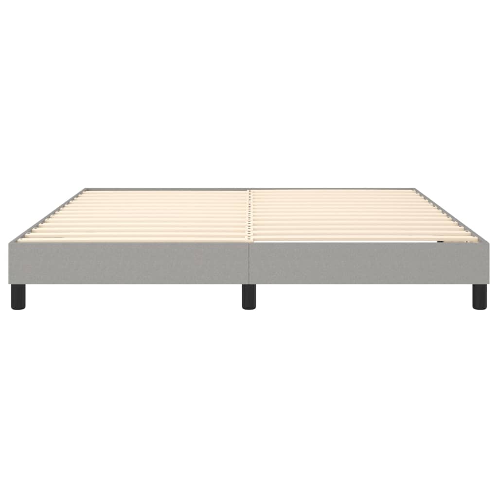 Box Spring Bed Frame Light Grey Super King Fabric (UK/IE/FI/NO only)