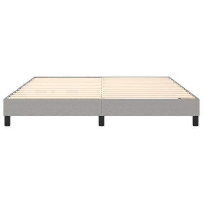 Box Spring Bed Frame Light Grey Super King Fabric (UK/IE/FI/NO only)