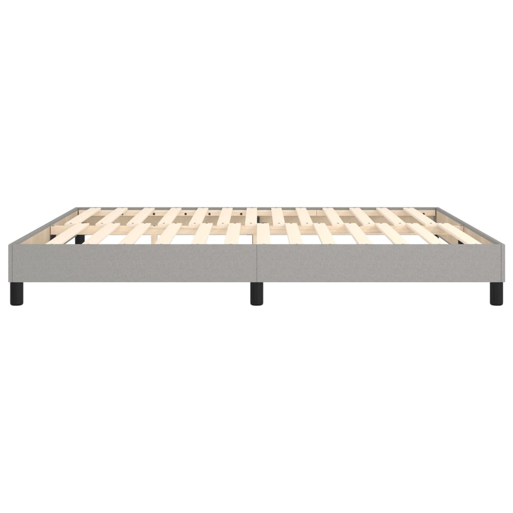 Box Spring Bed Frame Light Grey Super King Fabric (UK/IE/FI/NO only)