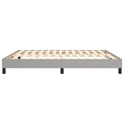 Box Spring Bed Frame Light Grey Super King Fabric (UK/IE/FI/NO only)
