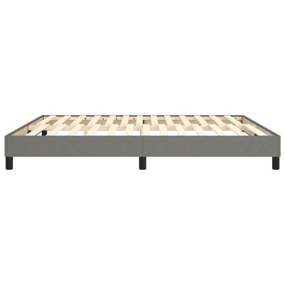 Box Spring Bed Frame Dark Grey Super King Fabric (UK/IE/FI/NO only)