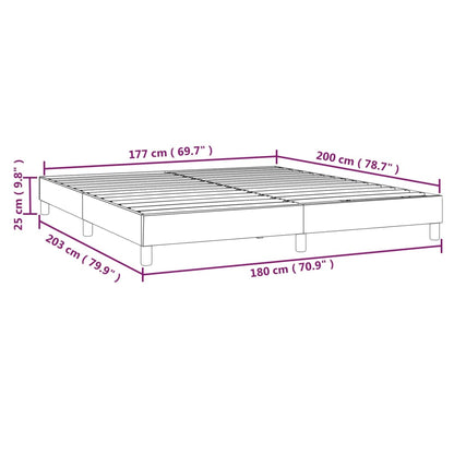 Box Spring Bed Frame Dark Grey Super King Fabric (UK/IE/FI/NO only)