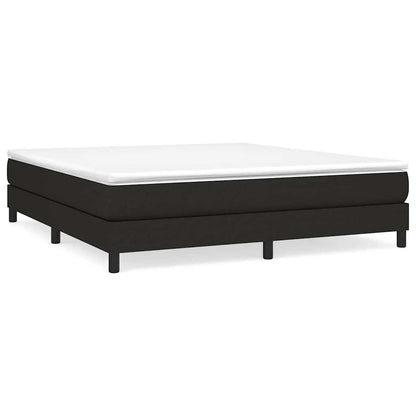 Box Spring Bed Frame Black Super King Fabric (UK/IE/FI/NO only)