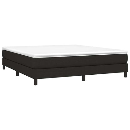 Box Spring Bed Frame Black Super King Fabric (UK/IE/FI/NO only)