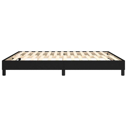 Box Spring Bed Frame Black Super King Fabric (UK/IE/FI/NO only)