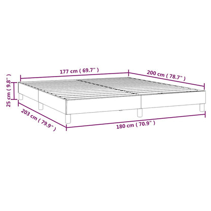 Box Spring Bed Frame Black Super King Fabric (UK/IE/FI/NO only)