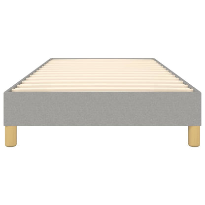 Box Spring Bed Frame Light Grey Single Fabric (UK/IE/FI/NO only)