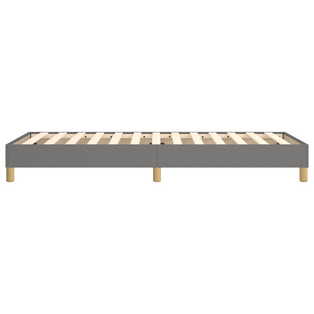 Box Spring Bed Frame Dark Grey Single Fabric (UK/IE/FI/NO only)