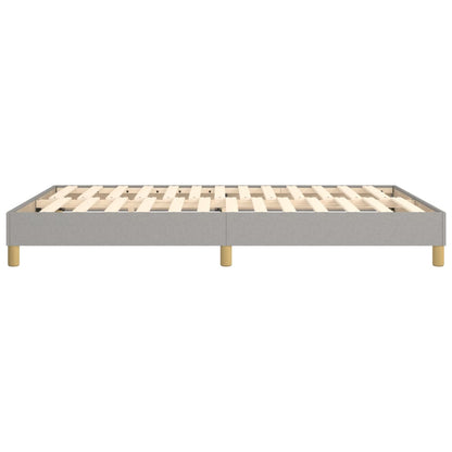Box Spring Bed Frame Light Grey Double Fabric (UK/IE/FI/NO only)