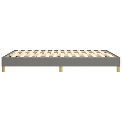 Box Spring Bed Frame Dark Grey Double Fabric (UK/IE/FI/NO only)