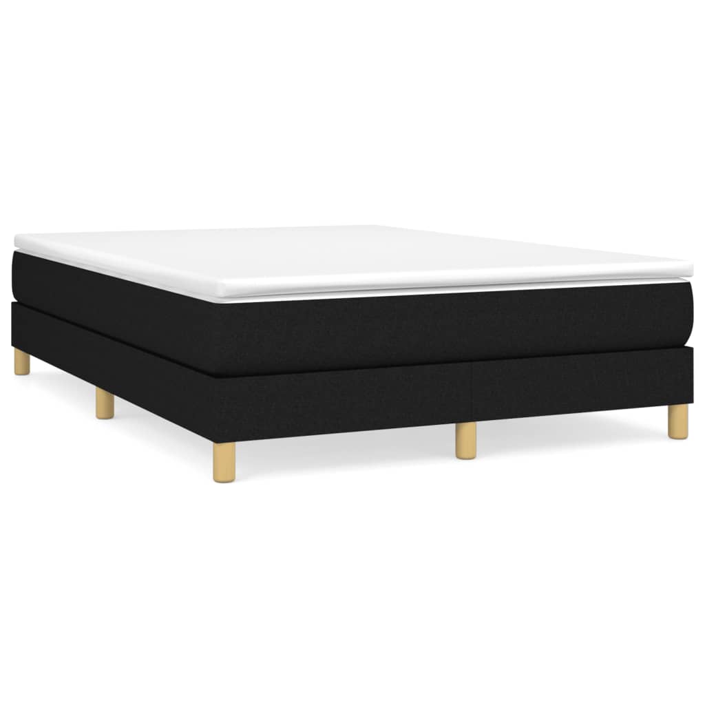 Box Spring Bed Frame Black Double Fabric (UK/IE/FI/NO only)
