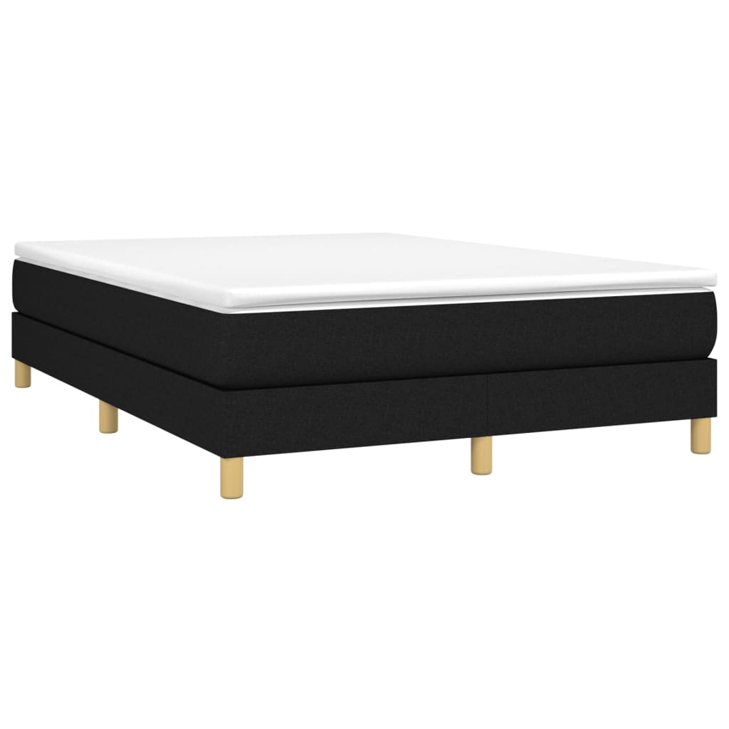 Box Spring Bed Frame Black Double Fabric (UK/IE/FI/NO only)