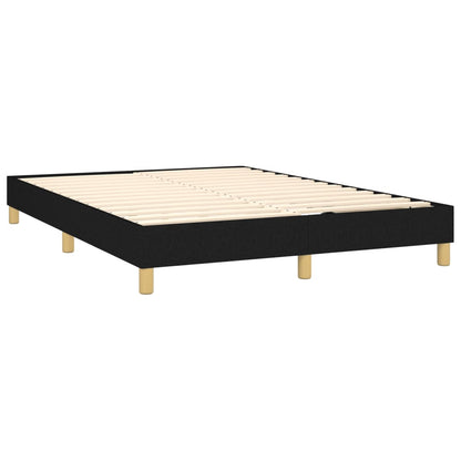 Box Spring Bed Frame Black Double Fabric (UK/IE/FI/NO only)