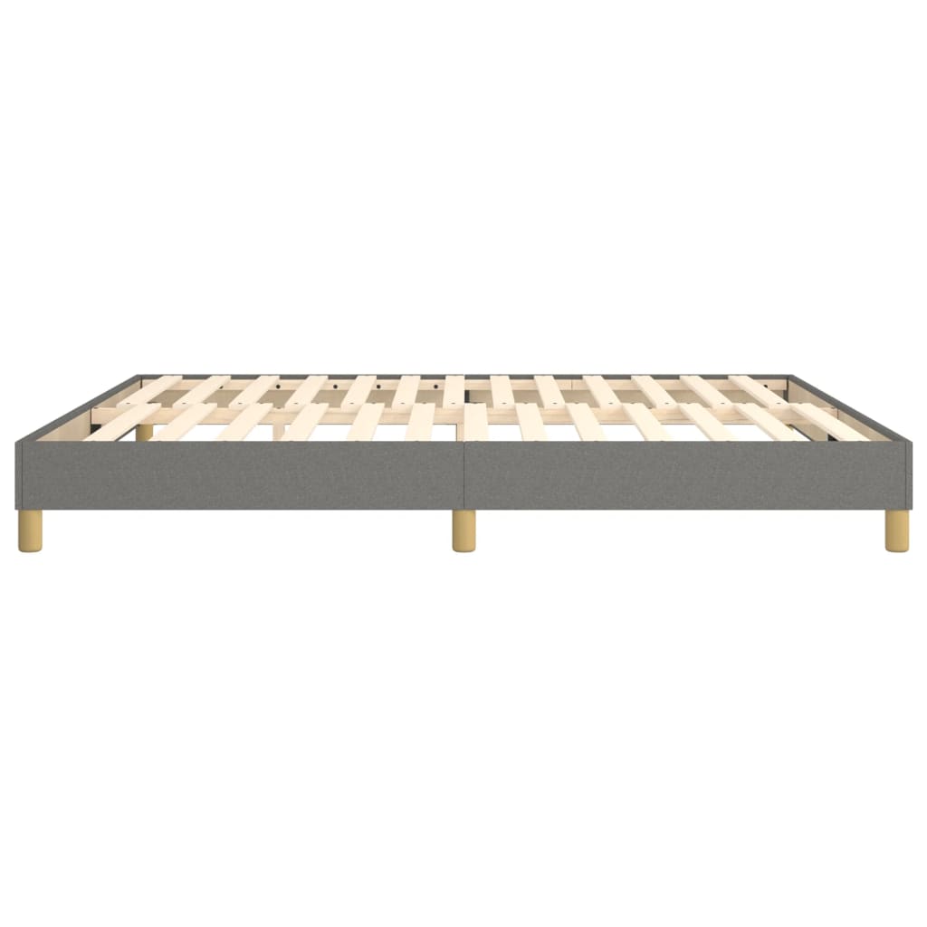 Box Spring Bed Frame Dark Grey Super King Fabric (UK/IE/FI/NO only)