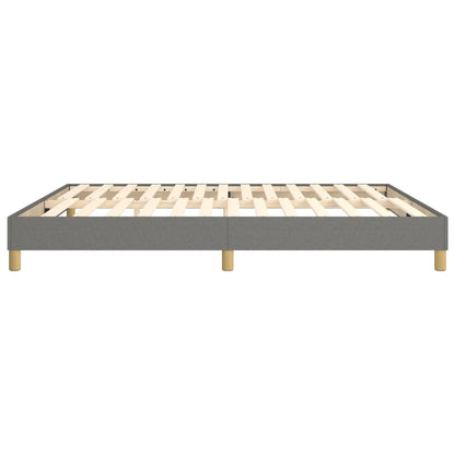 Box Spring Bed Frame Dark Grey Super King Fabric (UK/IE/FI/NO only)