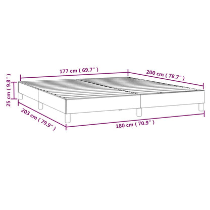 Box Spring Bed Frame Dark Grey Super King Fabric (UK/IE/FI/NO only)