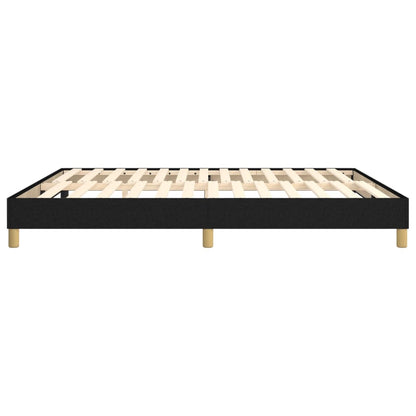 Box Spring Bed Frame Black Super King Fabric (UK/IE/FI/NO only)