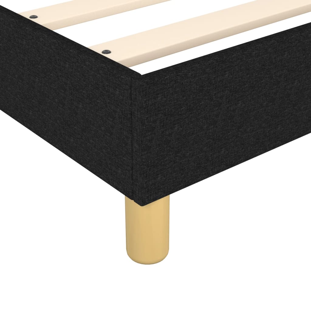 Box Spring Bed Frame Black Super King Fabric (UK/IE/FI/NO only)