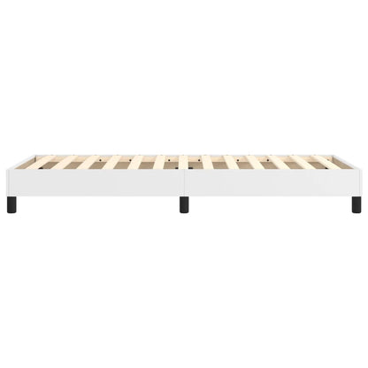 Box Spring Bed Frame White Single Faux Leather (UK/IE/FI/NO only)