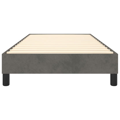 Box Spring Bed Frame Dark Grey Single Velvet (UK/IE/FI/NO only)